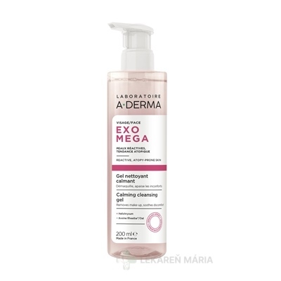 A-DERMA EXOMEGA Upokojujúci čistiaci gél