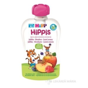 HiPP HiPPis 100% Ovocie Jablko Brosk. Lesné plody