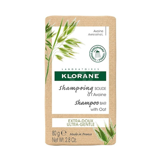 KLORANE SHAMPOOING SOLIDE à l' Avoine tuhý šampón s ovsom - ultra jemný pre všetky typy vlasov 80 g
