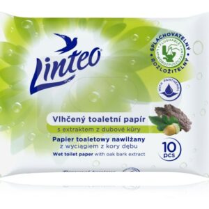 Linteo  Vlhčený toaletný papier s extraktom z dubovej kôry 10 ks
