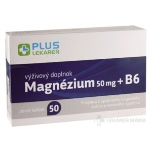 PLUS LEKÁREŇ Magnézium 50 mg + B6