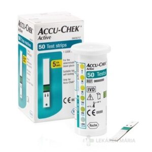 ACCU-CHEK Active Glucose 50 testovacie prúžky do glukomera 50 ks