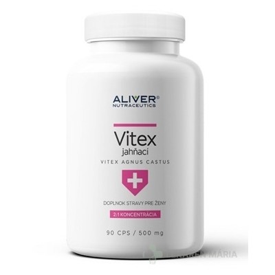 ALIVER Vitex jahňací kapsule (Vitex agnus castus extrakt) 90 ks