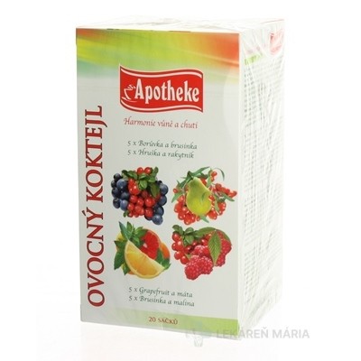APOTHEKE Premier selection čaj ovocný koktejl 20 x 2g