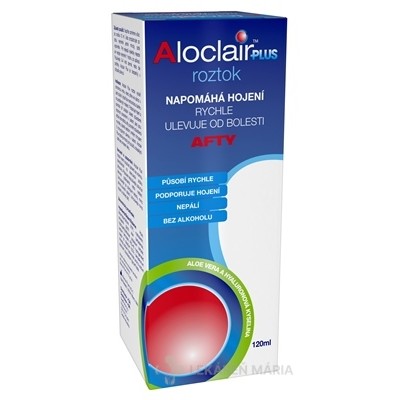 Aloclair PLUS roztok ústna voda 120 ml