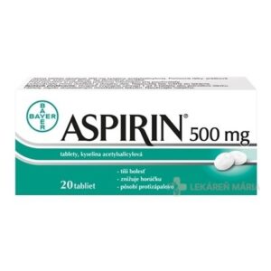 Aspirin 500 mg tablety 500 mg (blis.) 20 ks