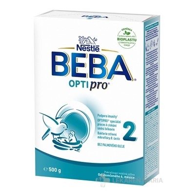 BEBA OPTIPRO 2 následná dojčenská výživa (od ukonč. 6. mesiaca) 500 g