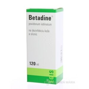 Betadine dezinfekčný roztok 100 mg/ml roztok 120 ml