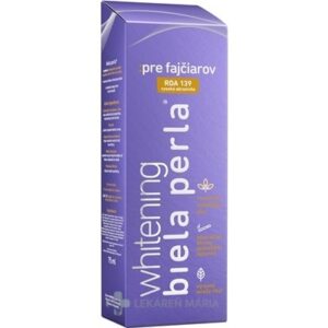 Biela perla Pre fajčiarov whitening zubná pasta bieliaca 75 ml