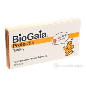 BioGaia ProTectis žuvacie tablety jahodová príchuť 10 ks