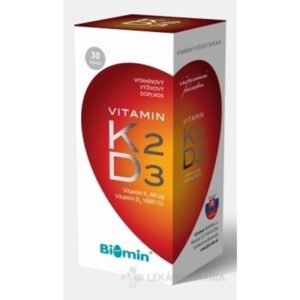 Biomin VITAMIN K2 + D3 1000 I.U. kapsule 30 ks