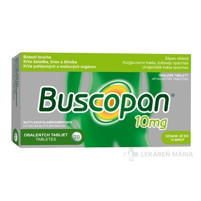 Buscopan tablety 10 mg 20 ks