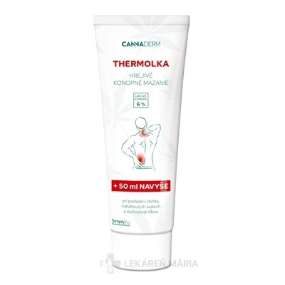 CANNADERM Thermolka hrejivé konopné mazanie 250 ml
