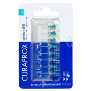 CURAPROX CPS 06 prime refill tyrkysová medzizubné kefky bez držiaka 8 ks