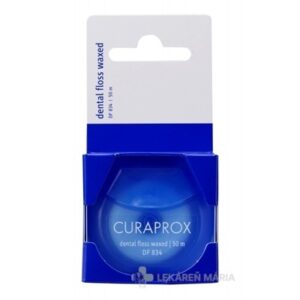 CURAPROX DF 834 zubná niť voskovaná (50m) s mätovou príchuťou