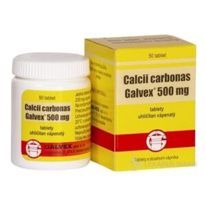 Calcii carbonas Galvex 500 mg tablety 50 ks