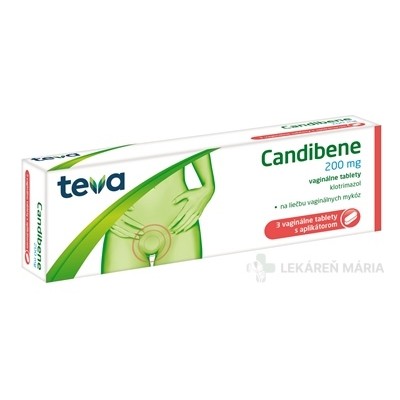 Candibene 200 mg tablety vaginálne 3 ks