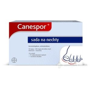 Canespor sada na nechty masť 10 g (náplaste 15 ks + škrabka)