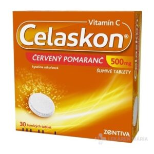 Celaskon 500 mg červený pomaranč šumivé tablety 30 ks
