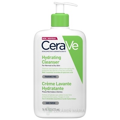 CeraVe HYDRATAČNÁ ČISTIACA EMULZIA na normálnu až suchú pokožku 473 ml