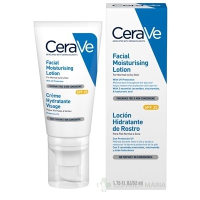 CeraVe HYDRATAČNÝ PLEŤOVÝ KRÉM SPF 25 na normálnu až suchú pleť 52 ml