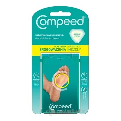 Compeed NÁPLASŤ na mozole stredná gélova 6 ks