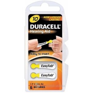 DURACELL HA 10 EASYTAB 1.4V batérie do načúvacích prístrojov 1 kus