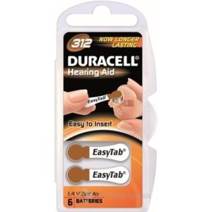 DURACELL HA 312 EASYTAB 1.4V batérie do načúvacích prístrojov 1 kus