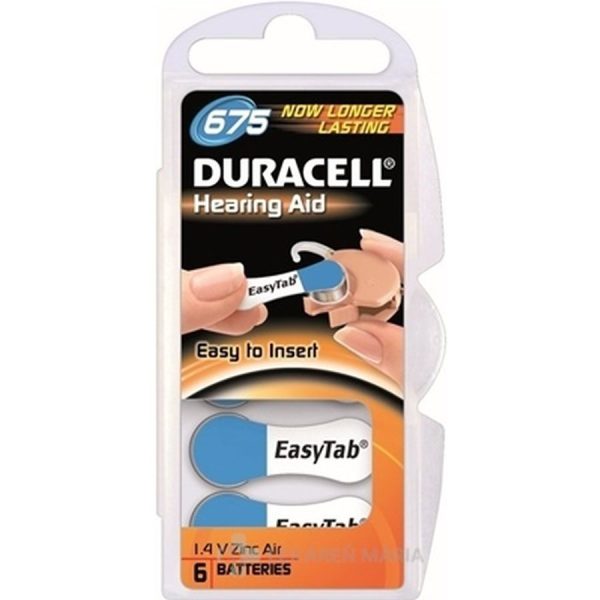 DURACELL HA 675 EASYTAB 1.4V batérie