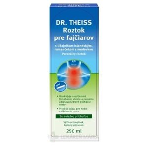 Dr.Theiss Sirup pre fajčiarov s lišajníkom rumančekom a medovkou 250 ml