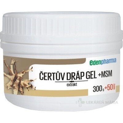 EDENPharma ČERTOV PAZÚR GÉL + MSM (300 g + 50 g)