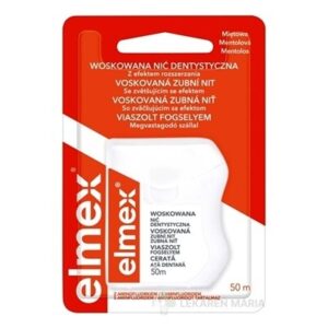 ELMEX DENTÁLNA NIŤ VOSKOVANÁ s mentolovou príchuťou 50m