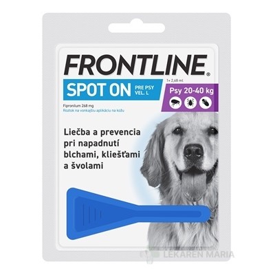 FRONTLINE Spot-on pre psy L roztok (na kožu pipeta psy 20-40 kg) 2