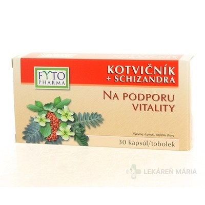 FYTO KOTVIČNÍK + SCHIZANDRA kapsule (na podporu vitality) 30 ks