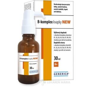 GENERICA B-komplex kvapky NEW pre deti od narodenia 1x30 ml