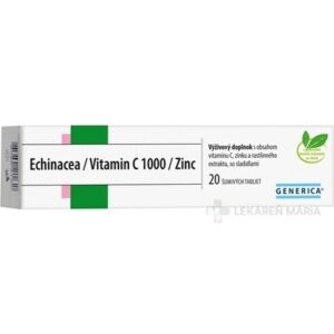 GENERICA Echinacea/Vitamin C 1000/Zinc šumivé tablety 20 ks