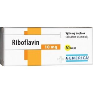 GENERICA Riboflavin 10 mg tablety 60 ks