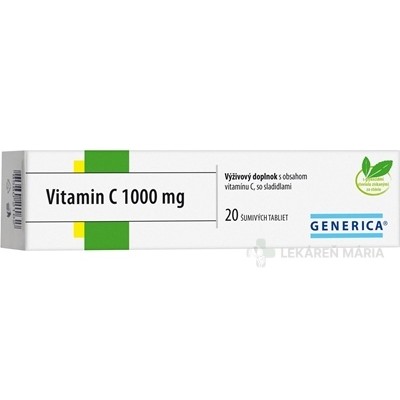 GENERICA Vitamin C 1000 mg šumivé tablety 20 ks