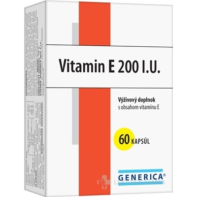 GENERICA Vitamin E 200 I.U. kapsule 60 ks