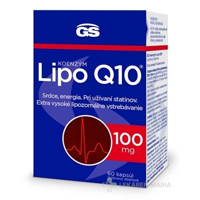 GS Koenzým Lipo Q10 100 mg cps 1x60 ks