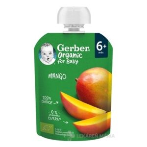 Gerber Organic Kapsička Mango bio ovocná desiata (od ukonč. 6. mesiaca) 1x90 g