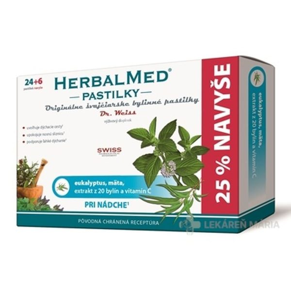 HERBALMED PASTILKY pri nádche - Dr.Weiss