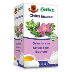 HERBEX CISTUS incanus čaj zo stredomorskej Skalnej ruže záparové vrecká 20x2 g (40 g)