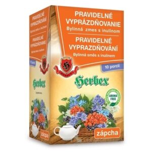 HERBEX PRAVIDELNÉ VYPRÁZDŇOVANIE bylinná zmes s inulínom vrecká (10x6 g + 10x8 g) (140 g)