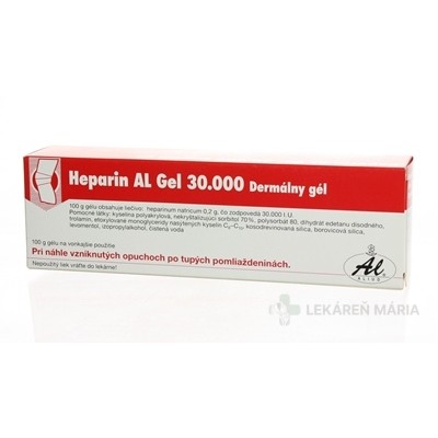 Heparin AL gél 30 000 100 g