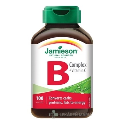 JAMIESON B-KOMPLEX S VITAMÍNOM C tablety 100 ks