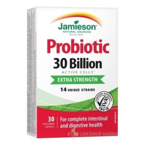 JAMIESON PROBIOTIC 30 MILIARD kapsule zmes bakteriálnych kultúr - 14 kmeňov 30 ks