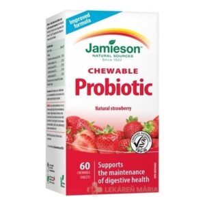 JAMIESON PROBIOTIC tablety NA CMÚĽANIE s jahodovou príchuťou 60 ks