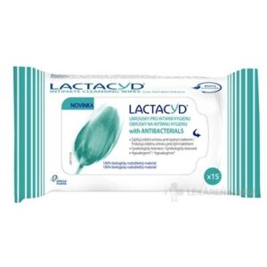 LACTACYD with ANTIBACTERIALS obrúsky na intímnu hygienu 15 ks