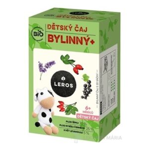 LEROS BIO DETSKÝ ČAJ BYLINNÝ+ nálevové vrecká (od 6+ mesiacov) (inov. 2021) 20x2 g (40 g)